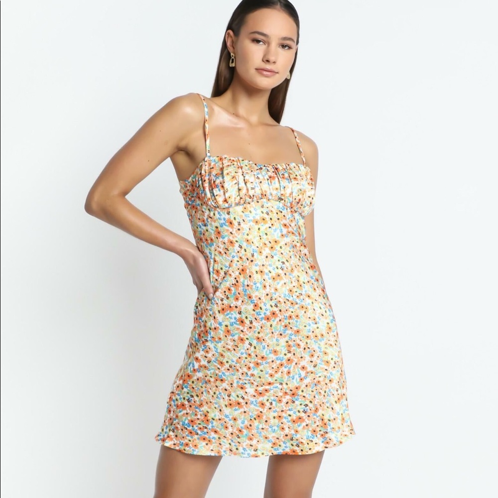 Showpo Orange Floral Dress